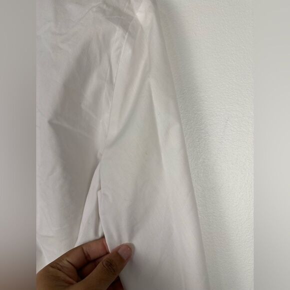 Summersalt The Perfect Tie-Waist Girlfriend Shirt in White Size S - Picture 4 of 7